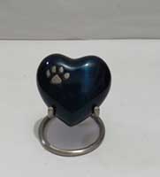 Black Heart Shaped Mini Urn